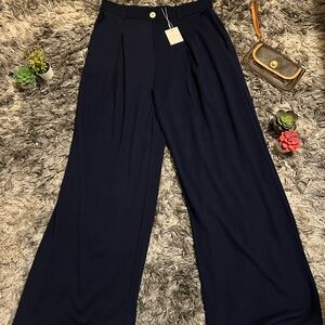 Blue Relaxed Fit Track Pants with Soft Fabric